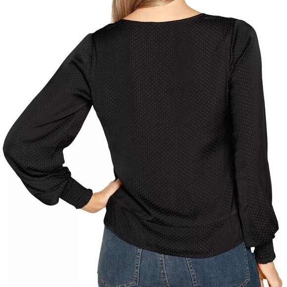 Beldini Womens Top Plus Size 3X Black Twist Front Blouse NWT - Picture 6 of 10